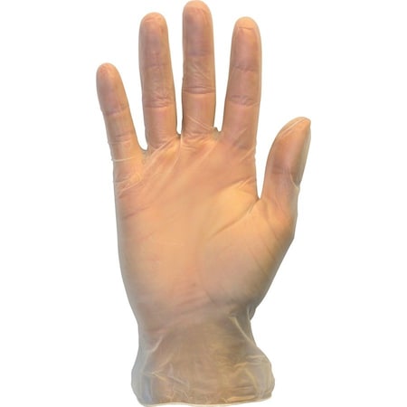 Safety Zone Disposable Gloves, 3 mil Palm, Vinyl, Powder-Free, XL, 10 PK, Clear SZNGVP9XLHHCT